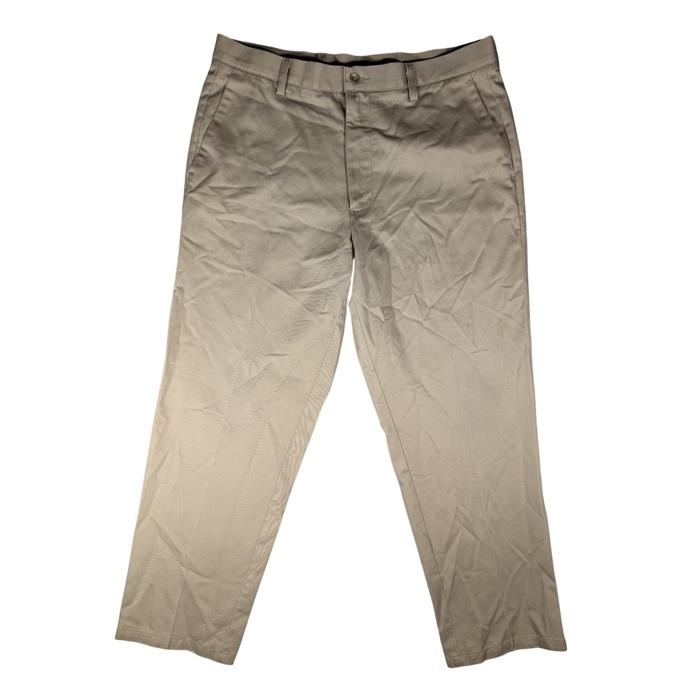 Dockers Men's Khaki Tan Chino Pants Classic Fit Flat Front 100% Cotton 36x30